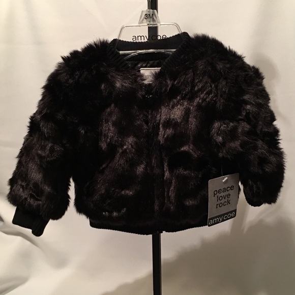Amy Coe Other - Amy Coe Faux Black Fur Jacket